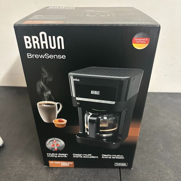 Braun BrewSense Drip Coffee Maker - 12 Cup - KF7000BK - Picture 1 of 3